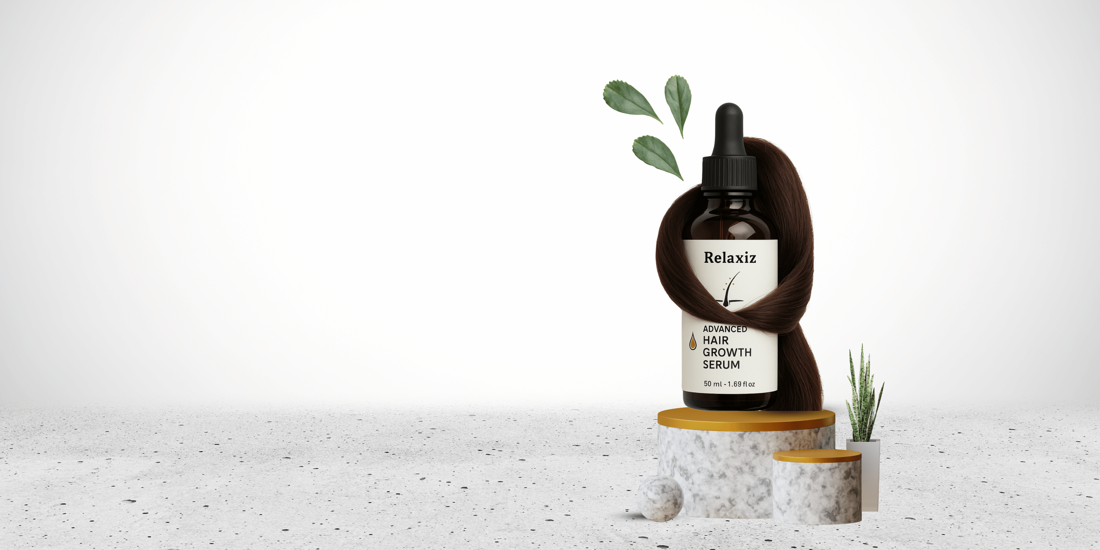 Relaxiz Hair Growth Oil bottle with rosemary and biotin ingredients for natural hair regrowth