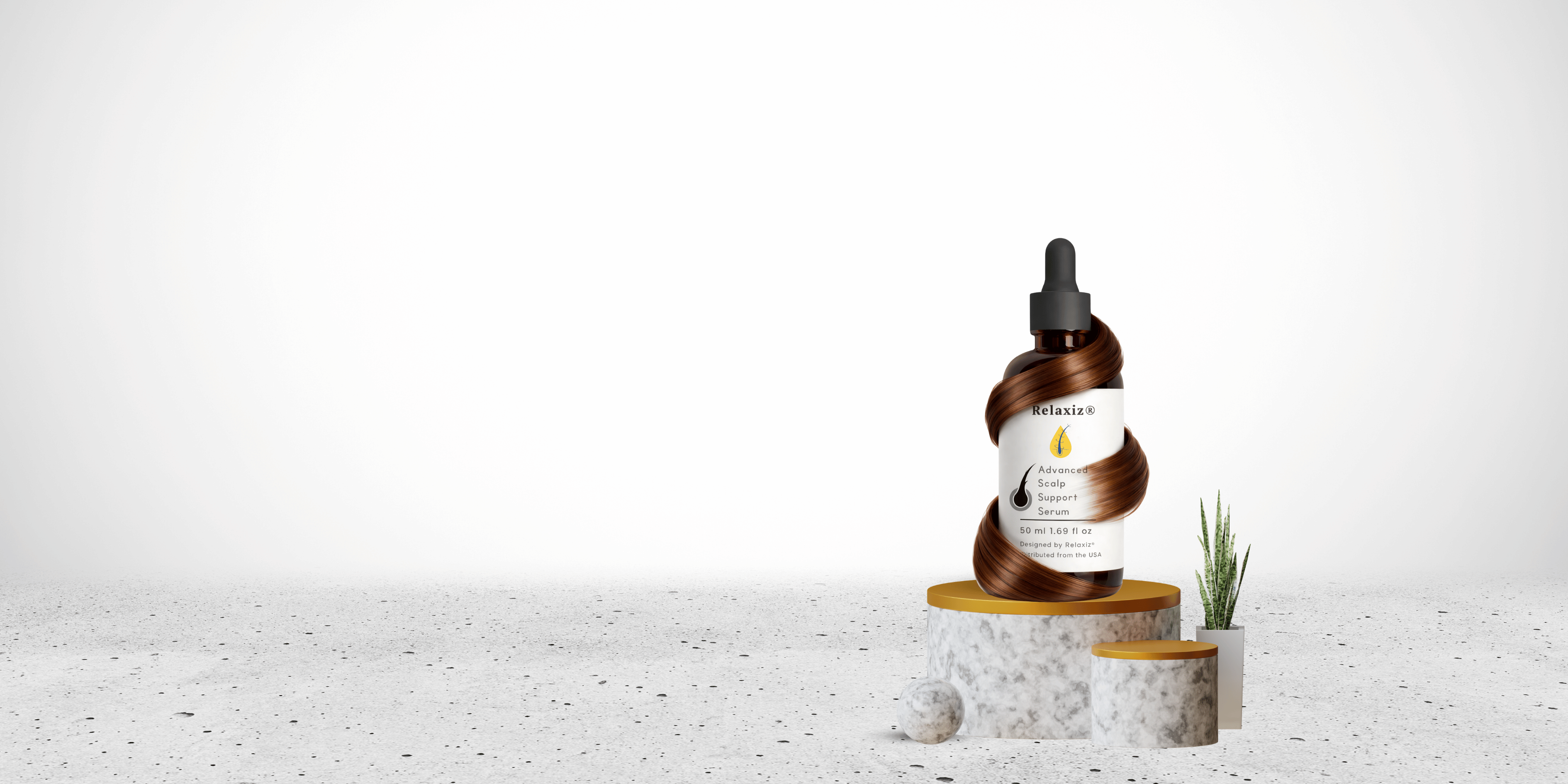 Relaxiz Advanced Scalp Support Serum for daily scalp care and healthier-looking hair