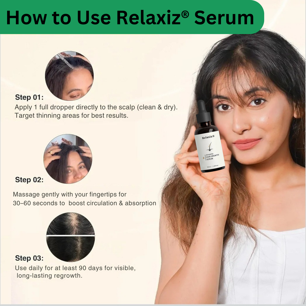 Relaxiz® Hair Growth Serum – Regrow Thicker, Fuller Hair Naturally