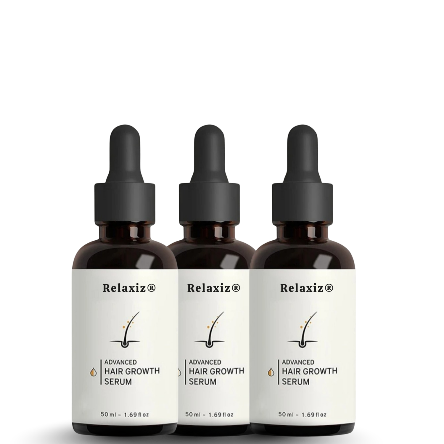 Relaxiz Hair Growth Oil 3 bottle bundle for long-term natural hair growth results