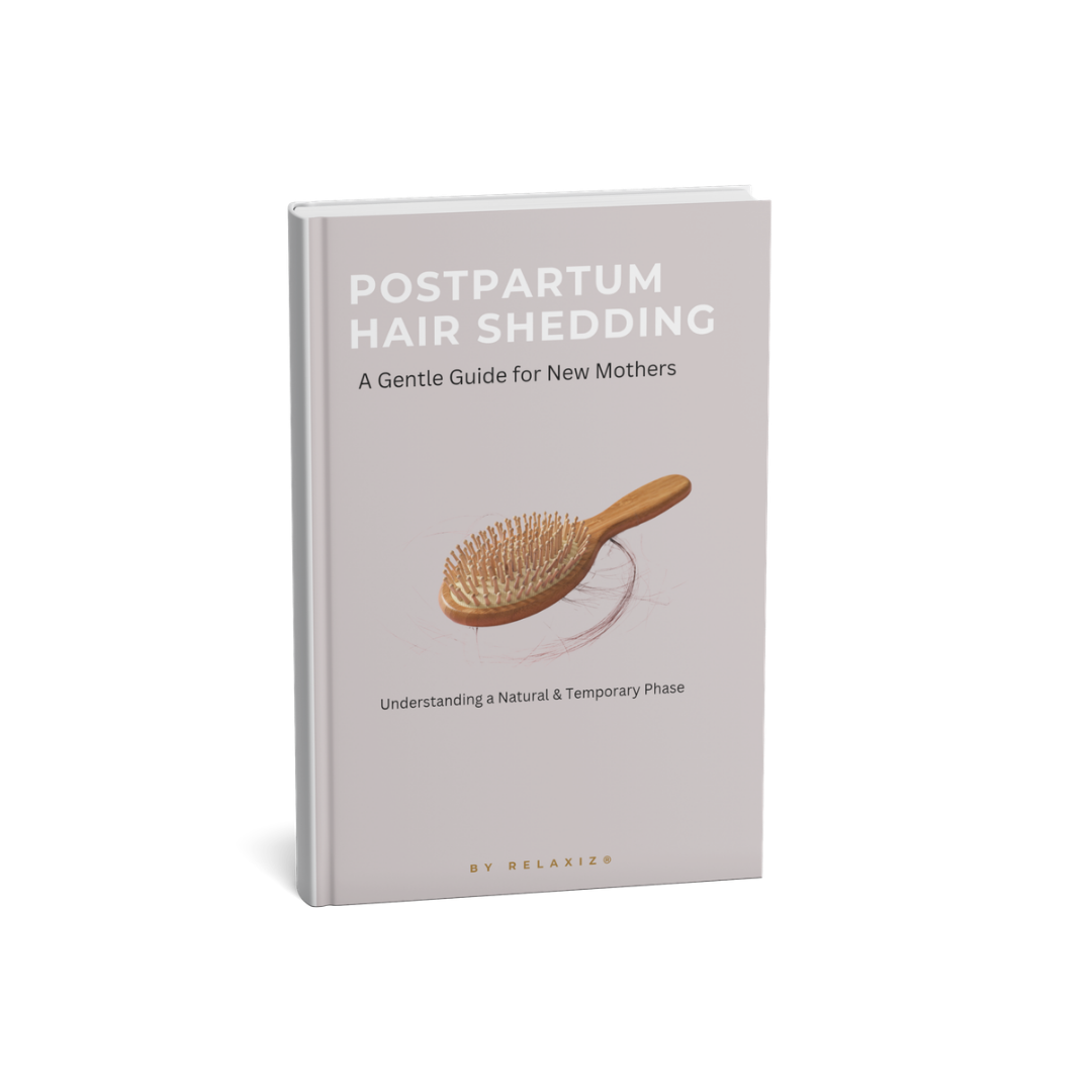 Postpartum hair shedding ebook for new mothers