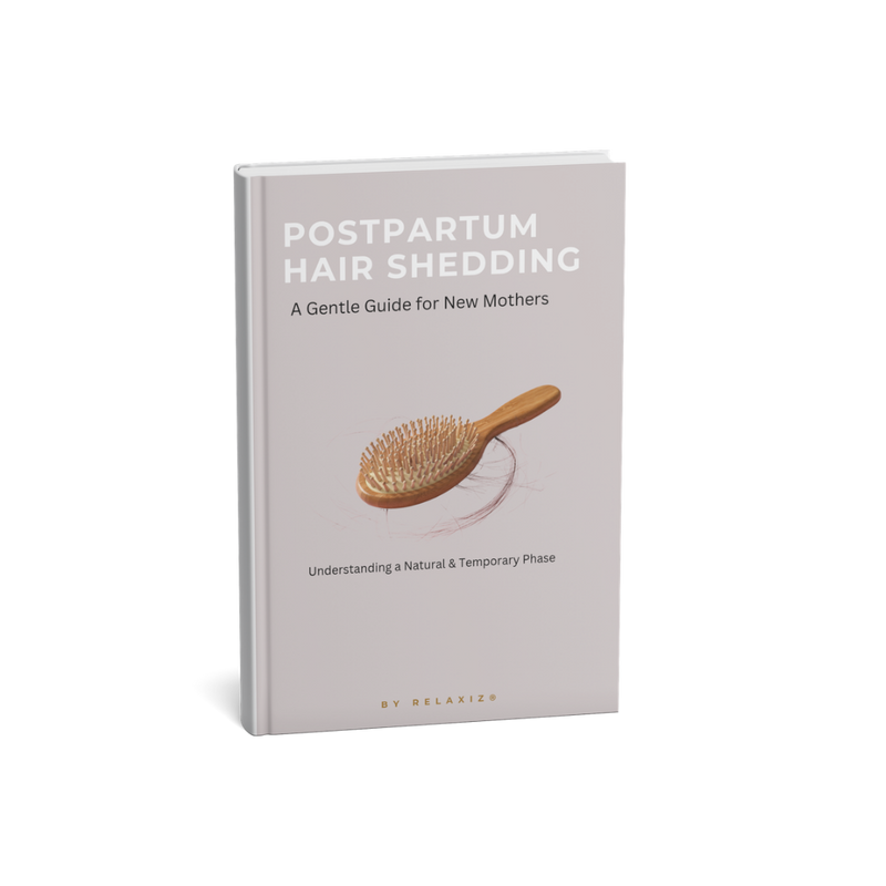 Postpartum hair shedding ebook for new mothers
