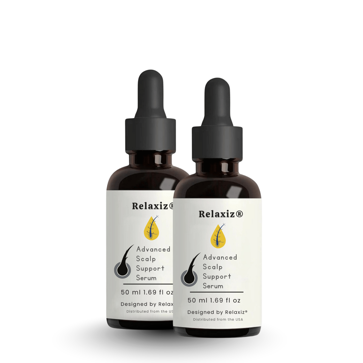 Relaxiz scalp support serum two bottle bundle for consistent daily routine